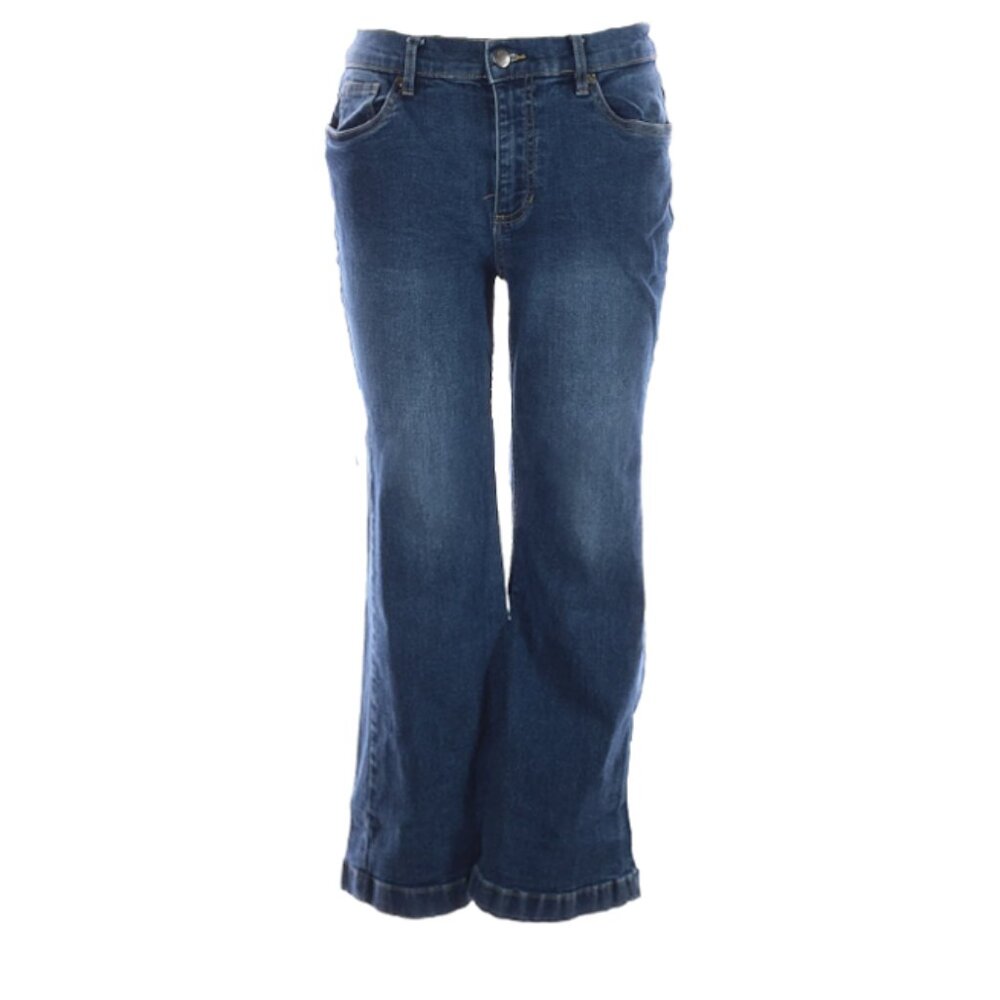 Venus Bum Lifter Fame Capri Jeans in Dark Blue Wash